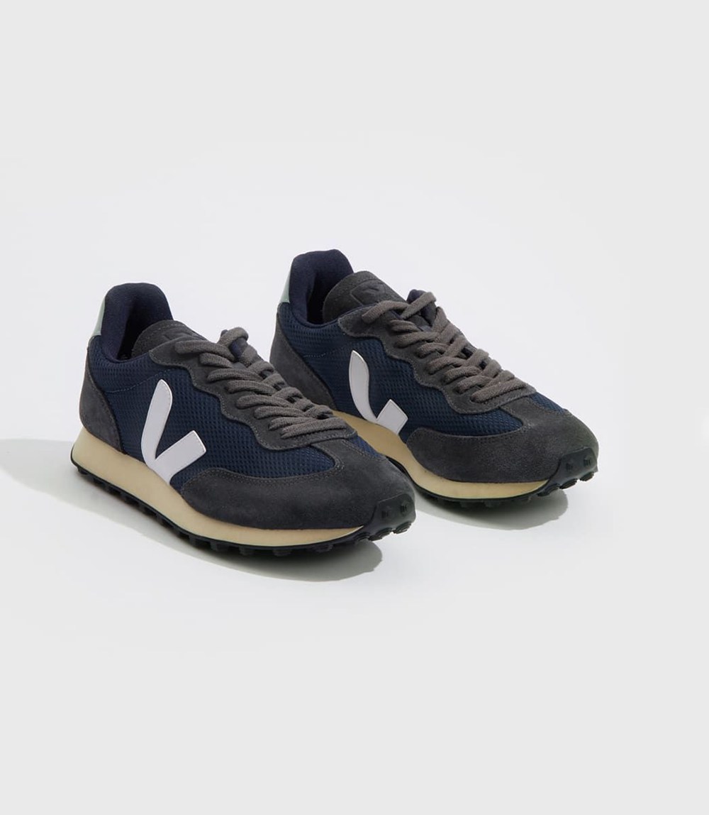 Veja Trainers Mens Navy/White - Rio Branco Alveomesh - LQKA-51309